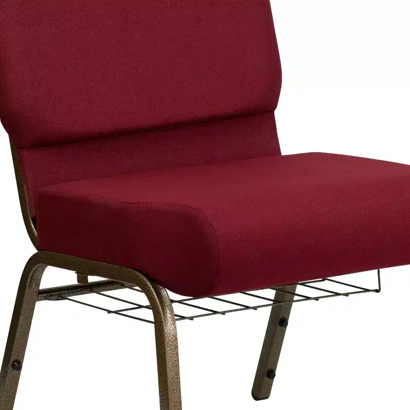 Flash Furniture HERCULES Series 21''W Church Chair with Book Rack