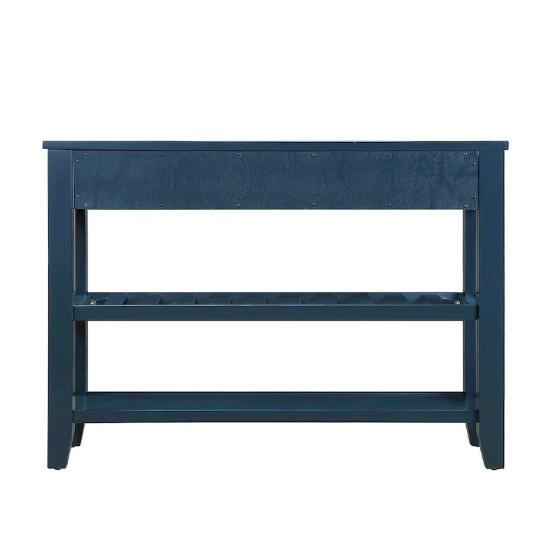 42 Console Sofa Table with Drawers and Tiers Shelves