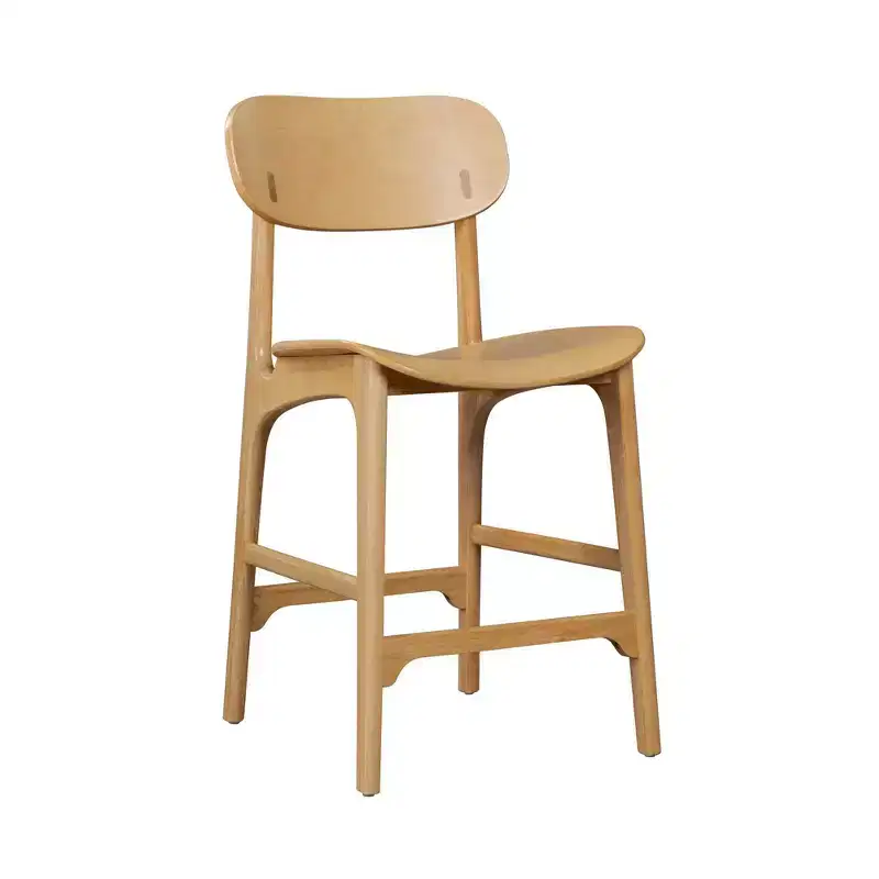 Boraam Solvang Wood Counter Height Barstool Natural