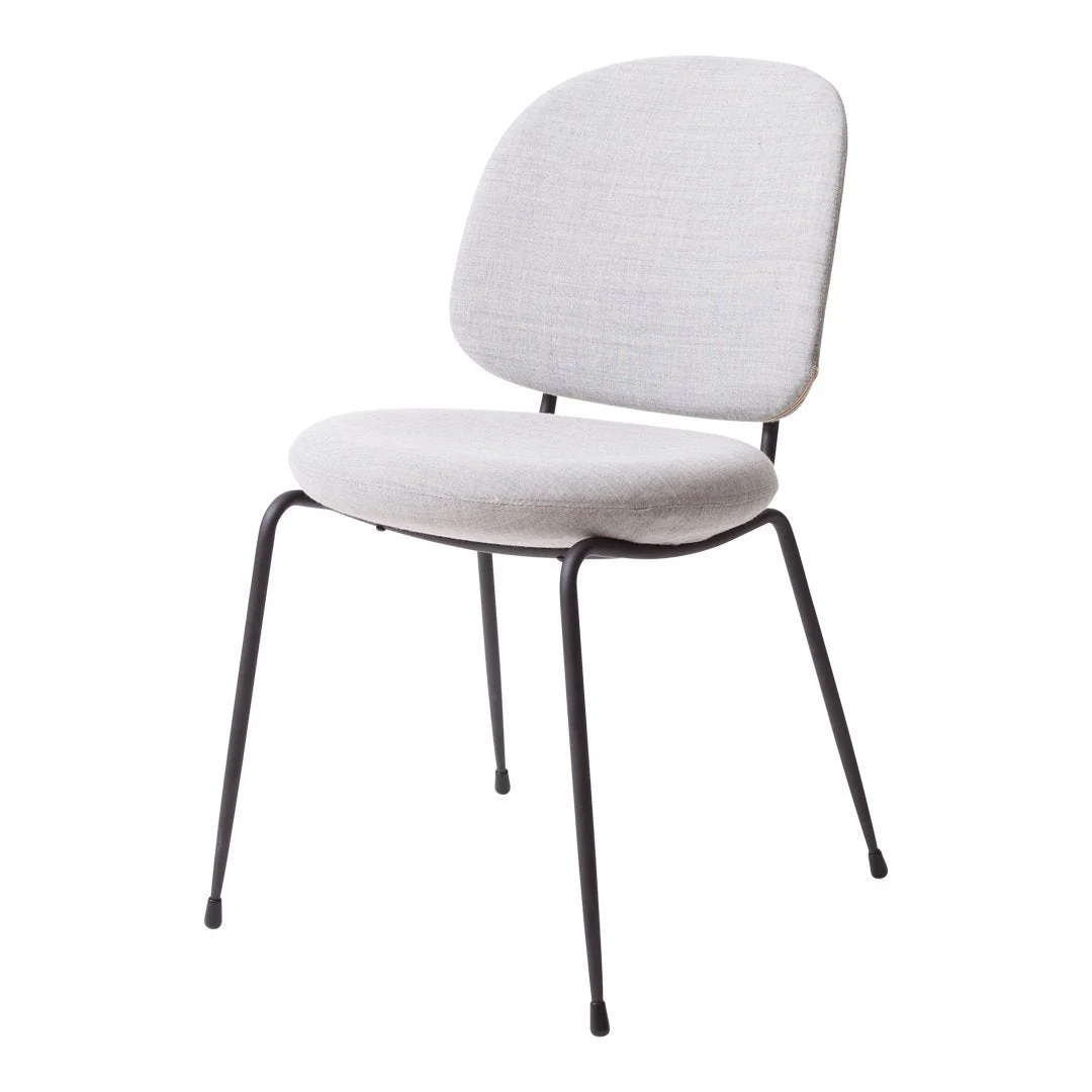 Utilitarian Modern Stackable Side Chair with Simple Lines for Dining Room or Commercial Space