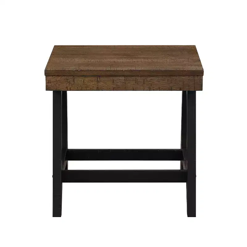 Rubberwood & MDF End Table 22''H x 22''W x 23''D