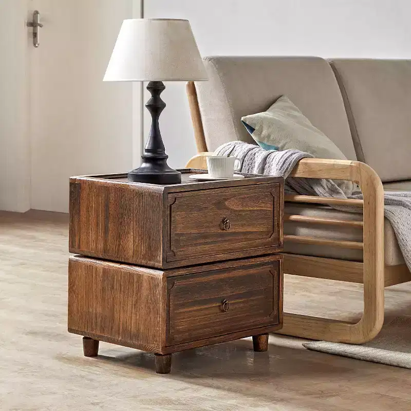 Leo 2 - Drawer End Table With Modular Design| ART OF LIVING DESIGNS-BLACK