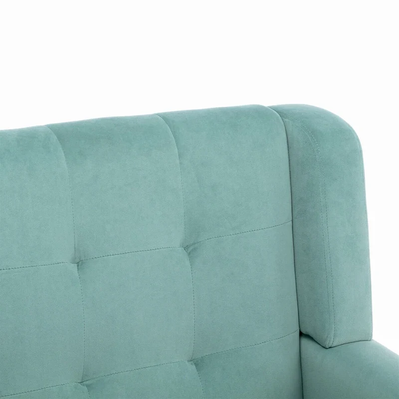 Modern Soft Velvet Ergonomics Accent Chair Living Room Chair Bedroom Chair Home Chair With Black Legs