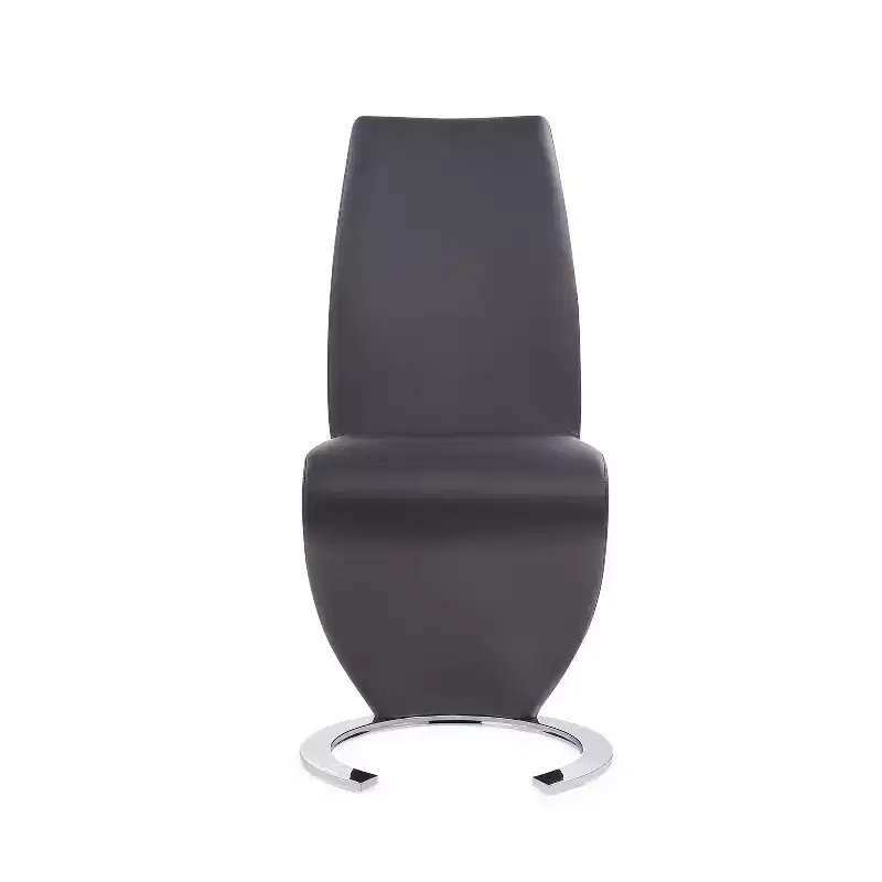 HomeStock Grey Horseshoe Dining Chair