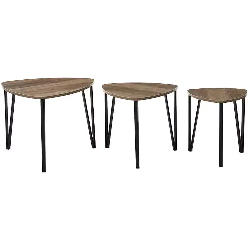 The Lakeside Collection Set of 3 Nesting Coffee End Tables -