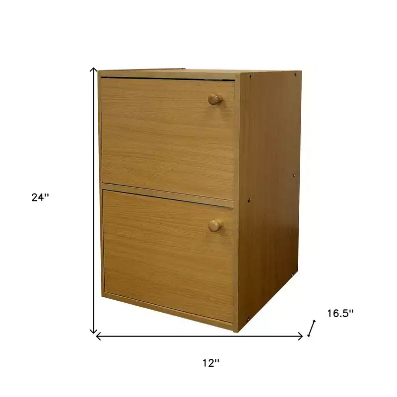 24 Natural Wood Bookcase