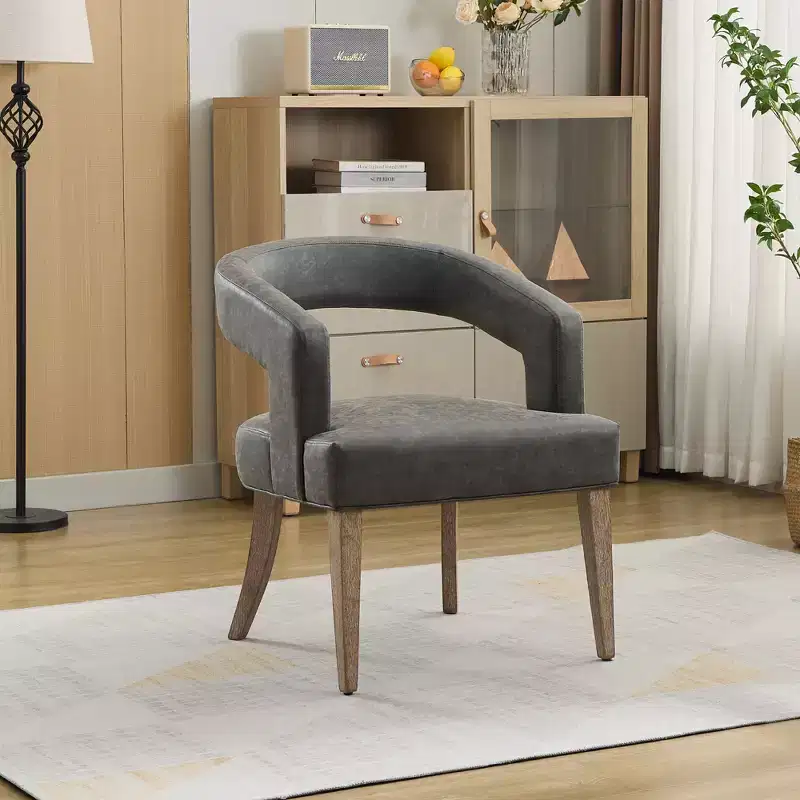 Modern Barrel Upholstered Dining Chairs for Dining Room