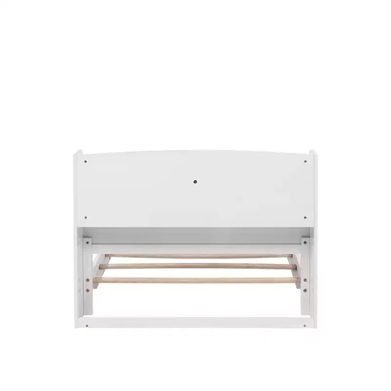 Upholstered Square Ottoman with Metal Legs, Padded Seat, Living Room Footrest