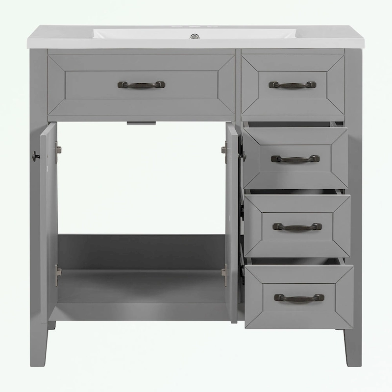 Bathroom Cabinet with Drawers and Sink Combo