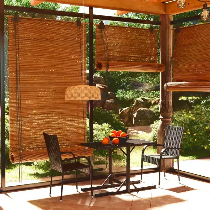 vidaXL Dining Set Black Polyethylene rattan, Powder-coated steel, Glass