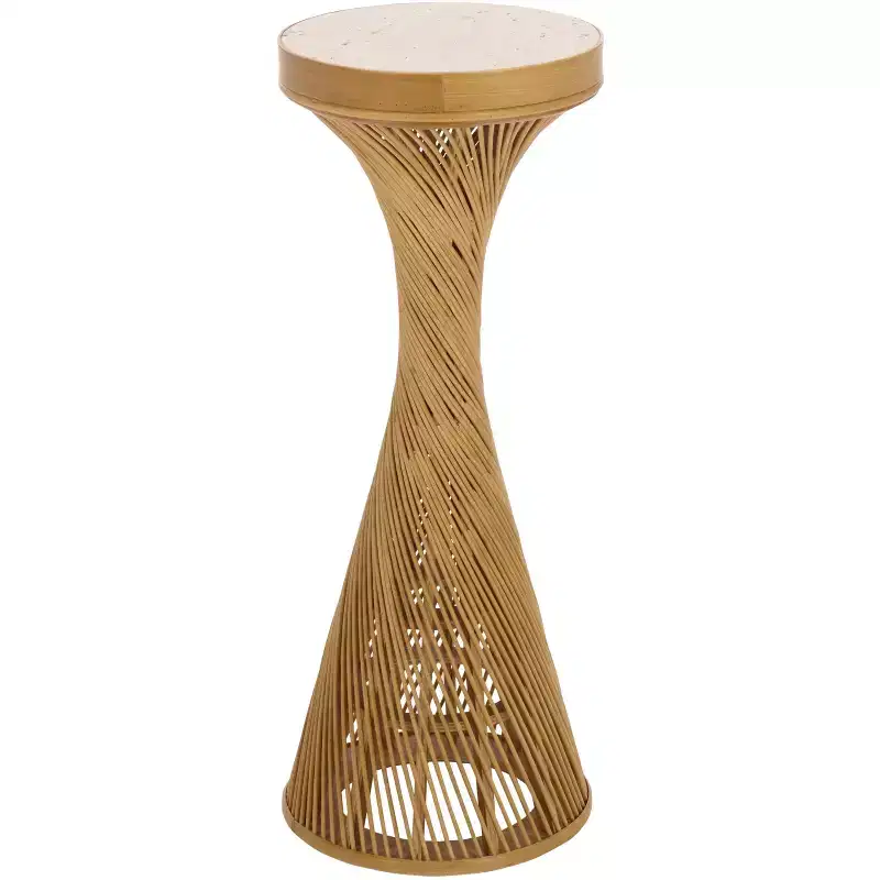 Wilma Wood/Marble Accent Table - Natural - SEI