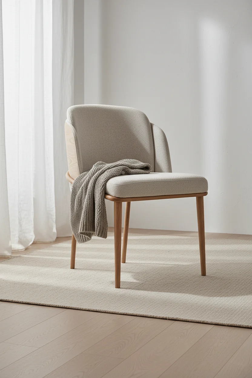 Fabric Dining Chair - Wheat