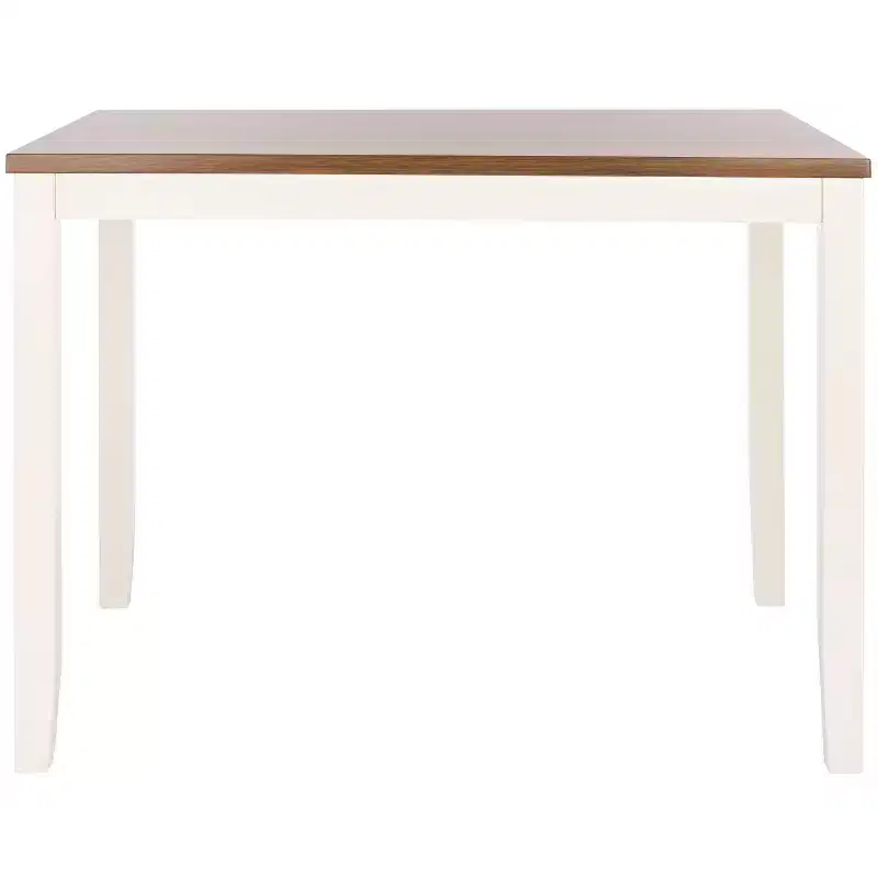 Izzy Rectangle Counter Table - DTB9216 - White/Natural - Safavieh