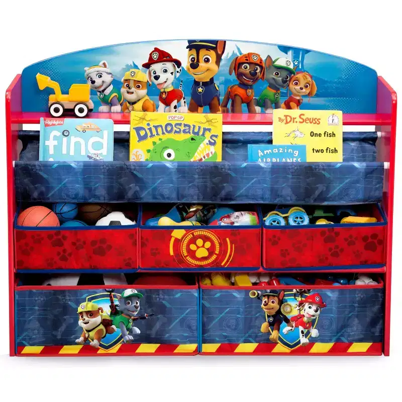 Delta Children PAW Patrol Deluxe Bookshelf and Toy Organizer