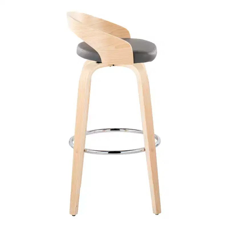 LumiSource Set of 2 30 Grotto Swivel Barstools