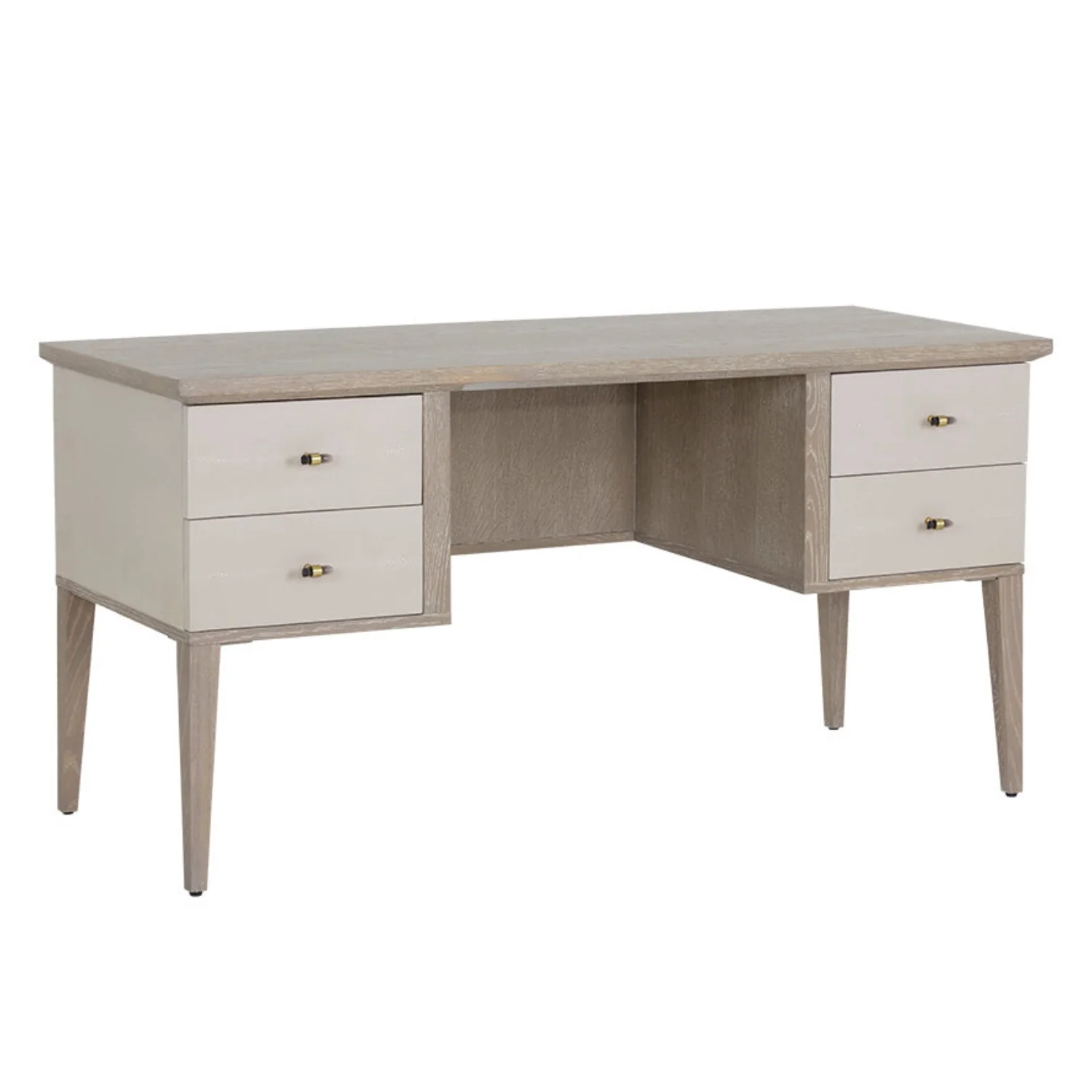 Modern Oak Desk - Office | Polished Finish