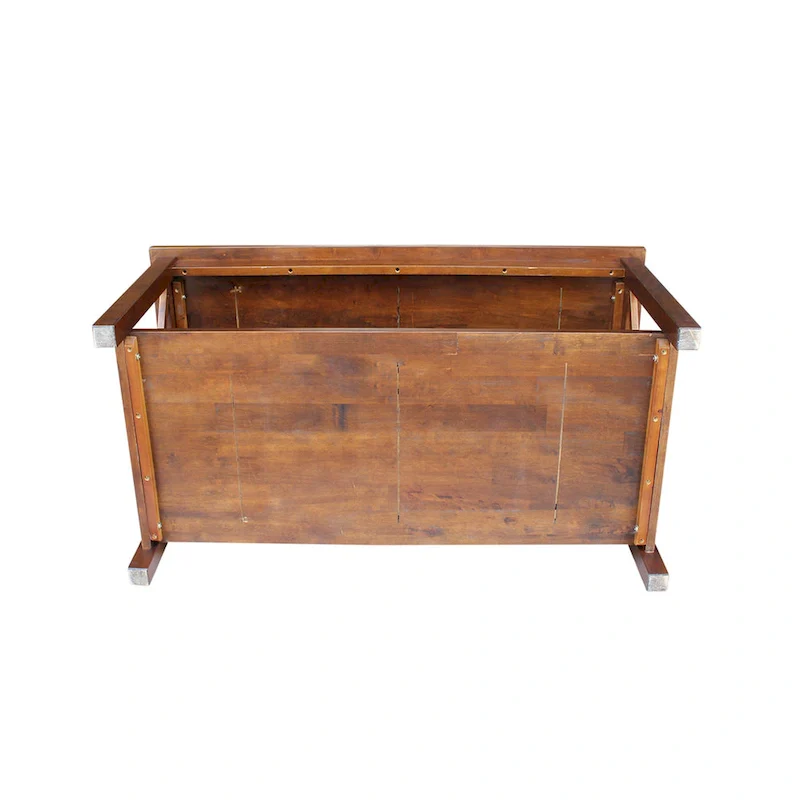 Solid Hardwood Coffee Table with Lower Shelf