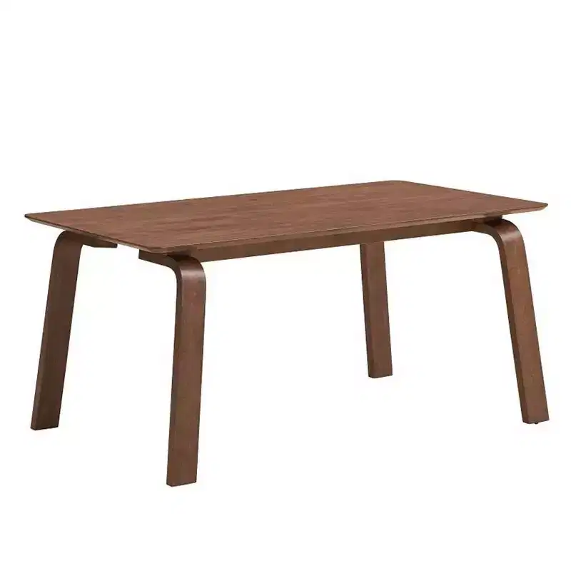 62.99" Ginny Dining Table Walnut Finish - Acme Furniture: 60 Day Warranty, Seats 6