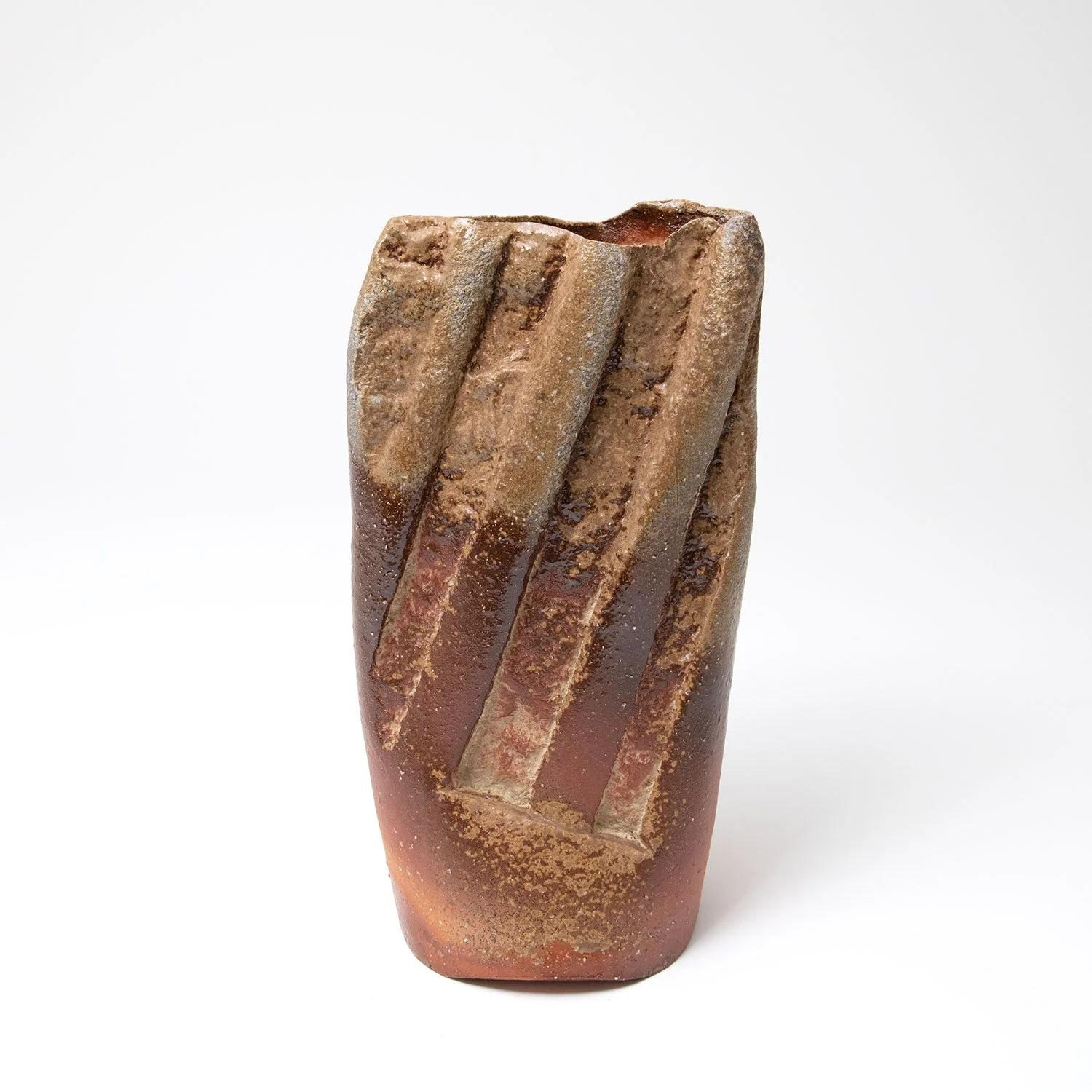 Natural Ash Damon Vase – Round