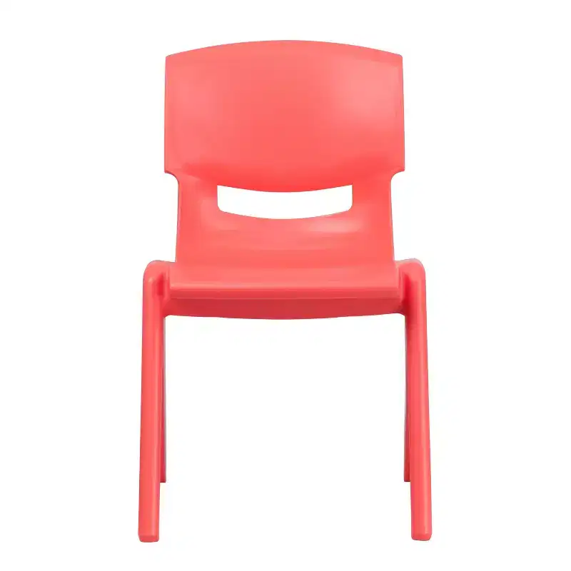 Emma and Oliver 5 Pack Plastic Stackable School Chair with 15.5'' Seat Height