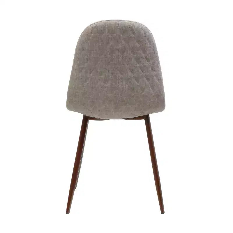 GDFStudio Amnesty Mid Century Upholstered Iron Frame Dining Chairs (Set of 2)
