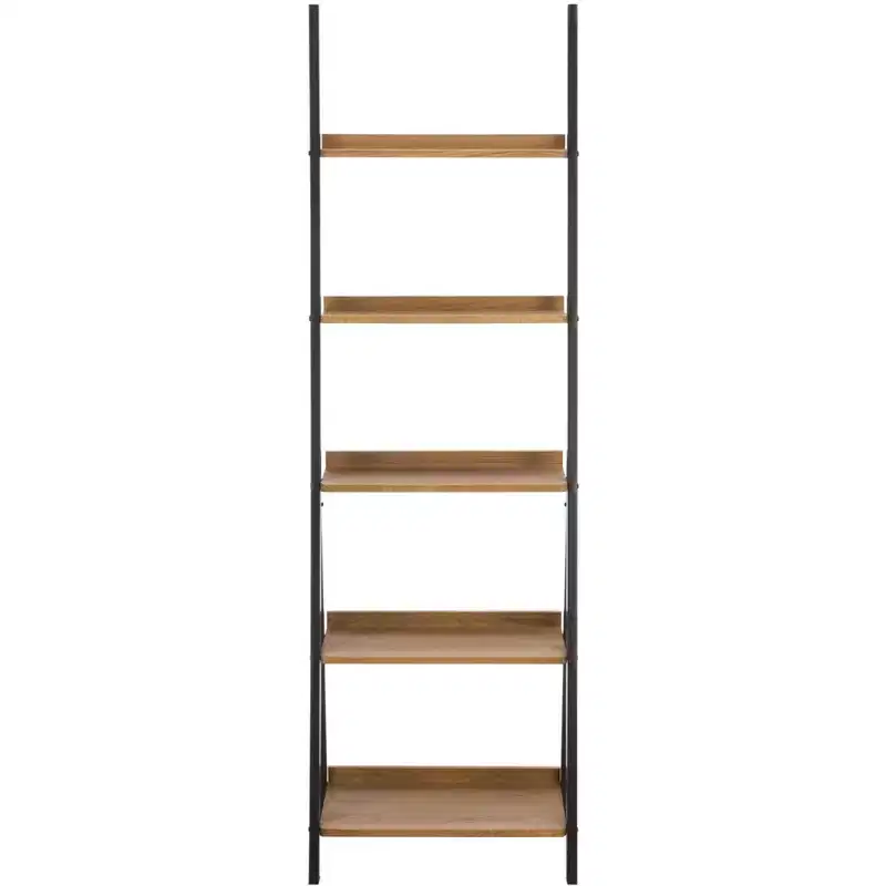 Iron/Wood Shelf - Natural/Black