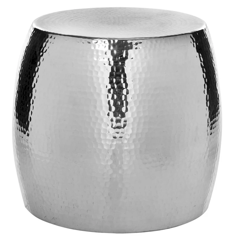 SAFAVIEH Helaine Silver Round Table - 15 W x 15 D x 16 H - 15Wx15Dx16H