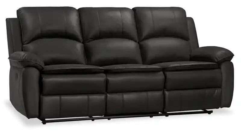 82 Leather-Look Fabric Power Reclining Sofa with USB Ports