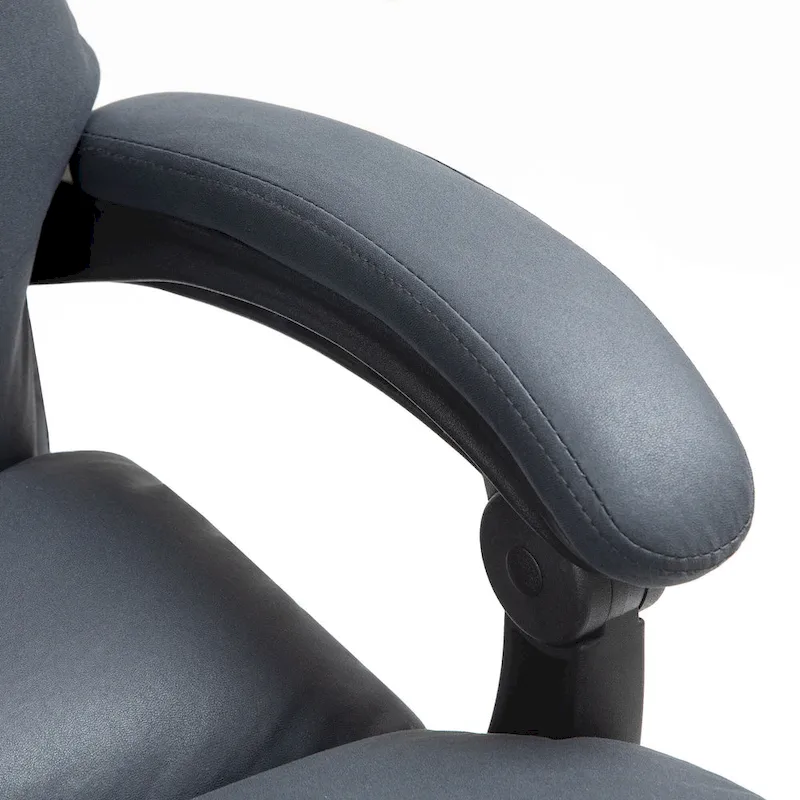 Vinsetto Microfibre Vibration Heated Reclining Massage Office Chair
