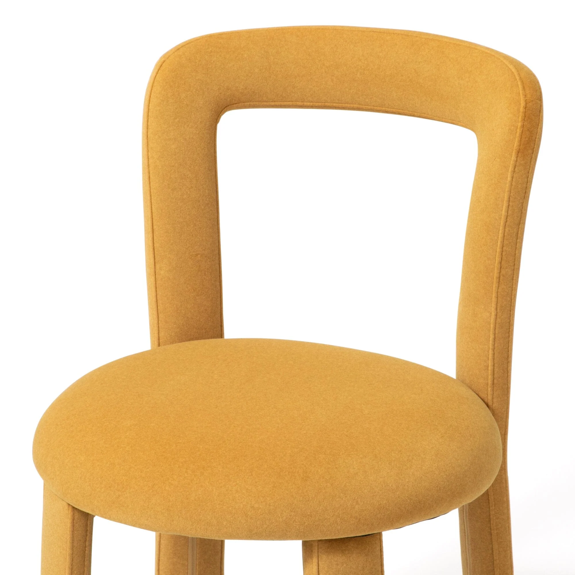 Yellow Upholstered Accent Chair