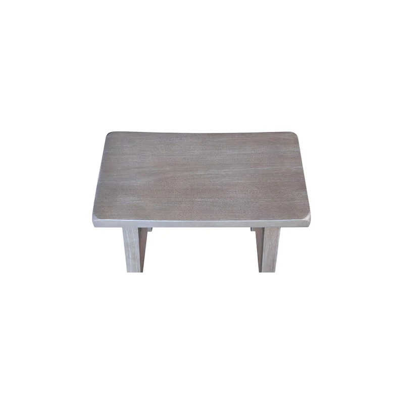 Solid Wood Saddle Seat Counter Height Stool - 24 Inch Seat Height