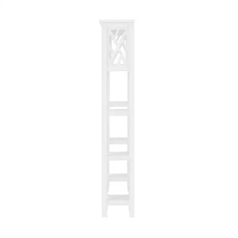 Coventry Bathroom Over the Toilet Open Shelving Unit with Shelves White - Alaterre Furniture