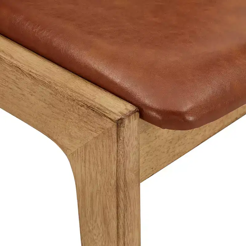 Abstergo Modern Scandinavian Wood Finish Dining Chair (Set of 2) - iNSPIREQ