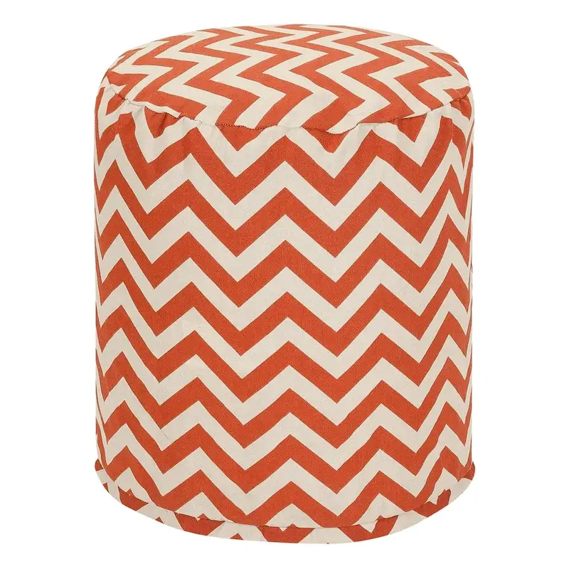 Chevron Indoor/Outdoor Ottoman Pouf 16x16x17