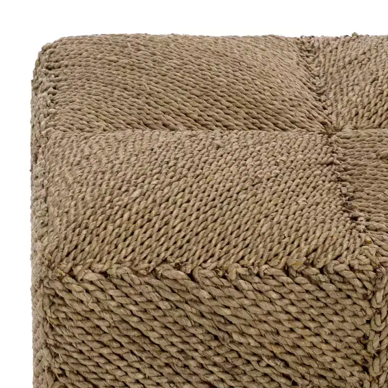 Malta Woven Seagrass Ottoman - CWK2028 - Natural - Safavieh Couture