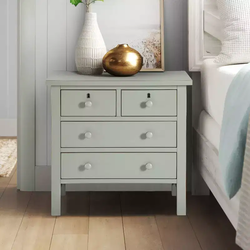 Comfort Pointe Greenwich 4 Drawer Storage Nightstand