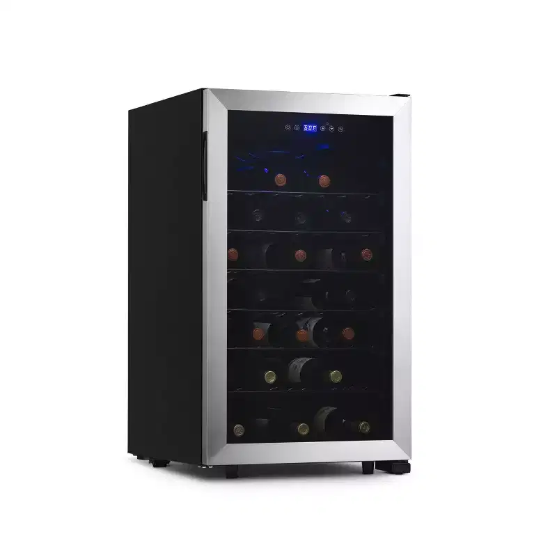 Newair 50-Bottle 18.9 Stainless Steel Freestanding Wine Fridge