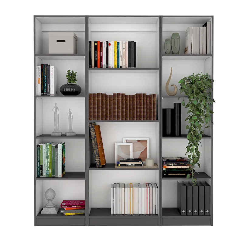 Kenyon 60 Wide 4-Shelf Bookcase Set of 3