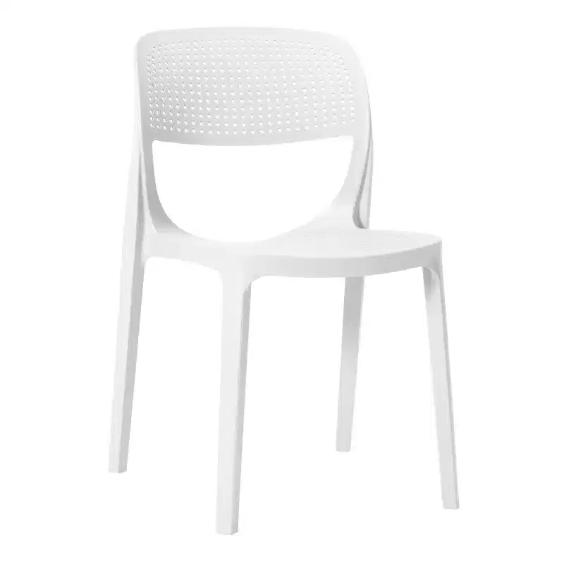 WestinTrends Playa Modern Stackable Plastic Resin Patio Dining Side Chair (Set of 2)