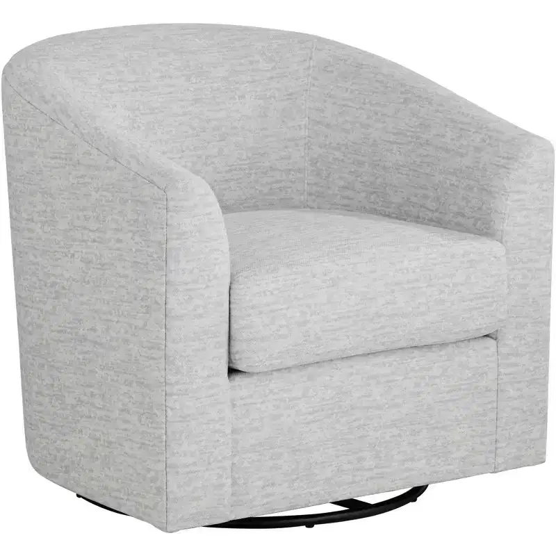 Barrel Swivel Accent Chair, 30 3/4