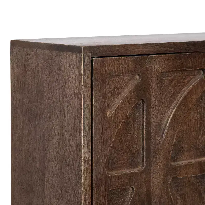 Galliene Hand-Carved Mango Wood Wall Cabinet — 22
