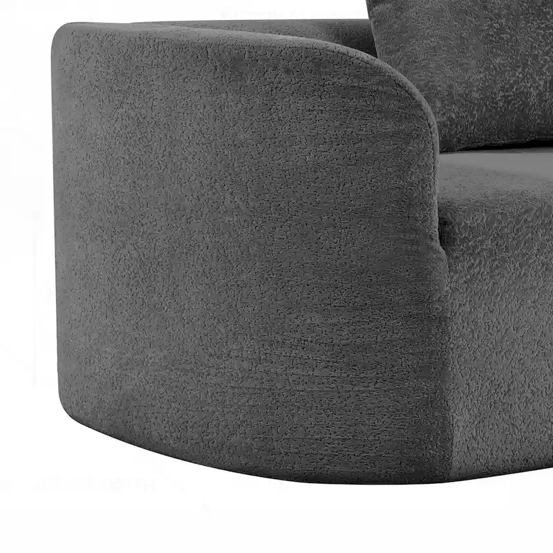 Modern Curved Sectional Sofa with High-Quality Upholstery and Spacious Seating