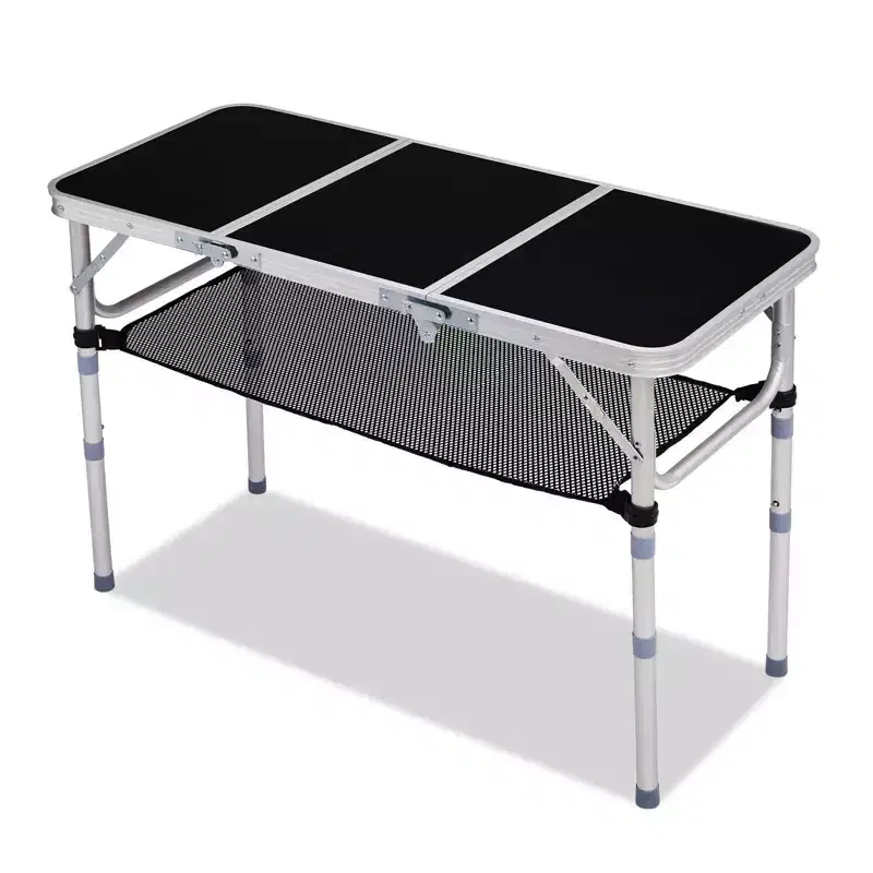 Patio Aluminium Folding Table With Mesh Storage Bag