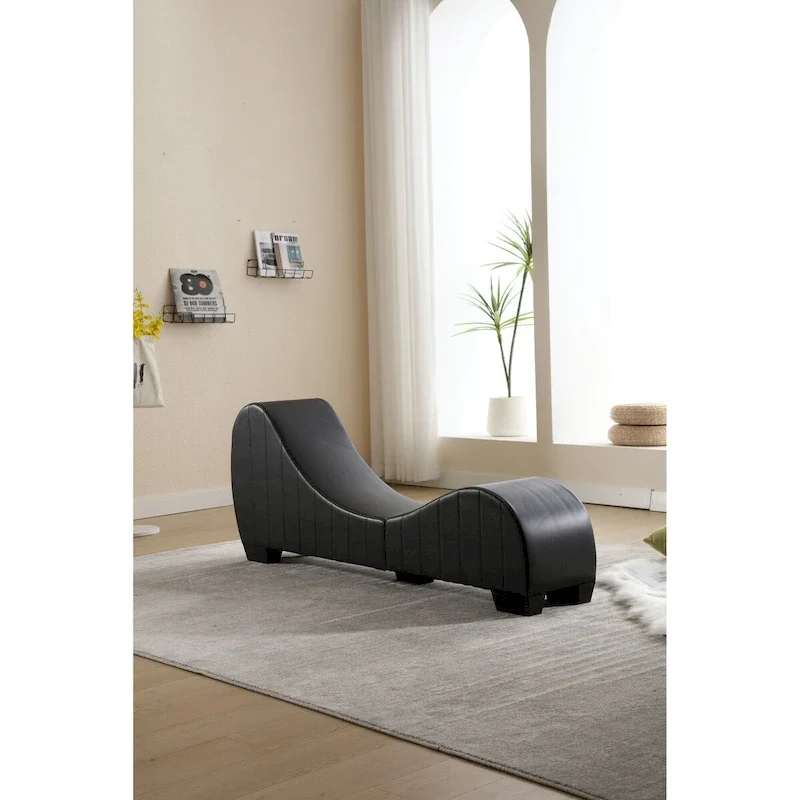 Modern Faux Leather Curved sofa