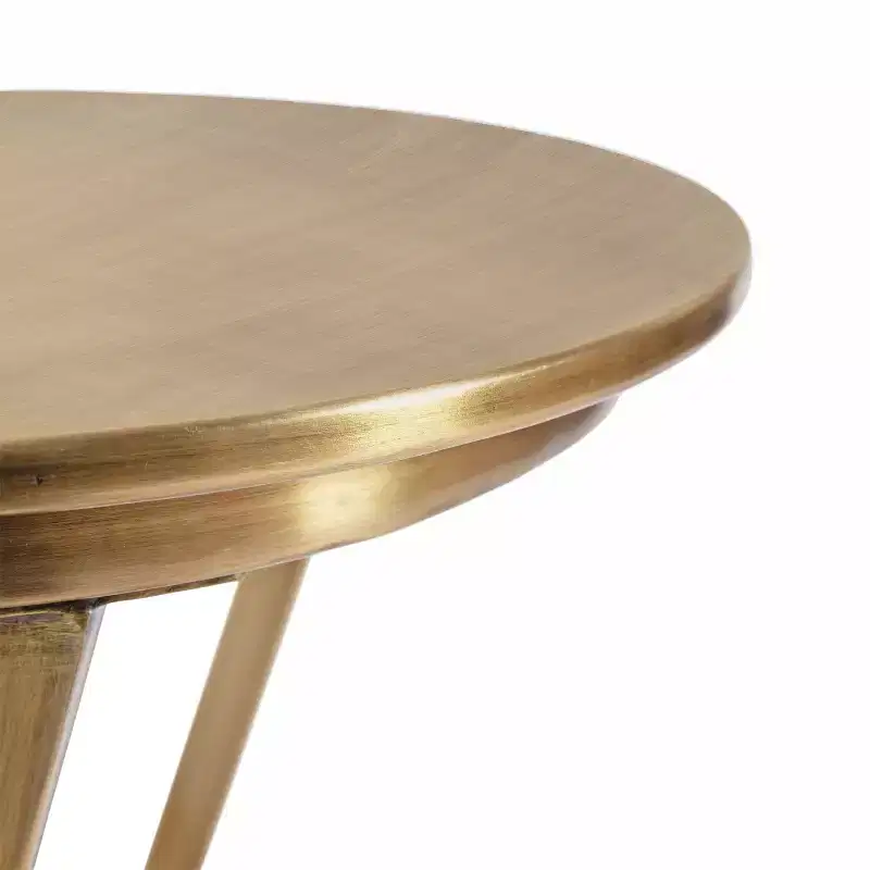 Kate and Laurel Aja Round Metal Side Table