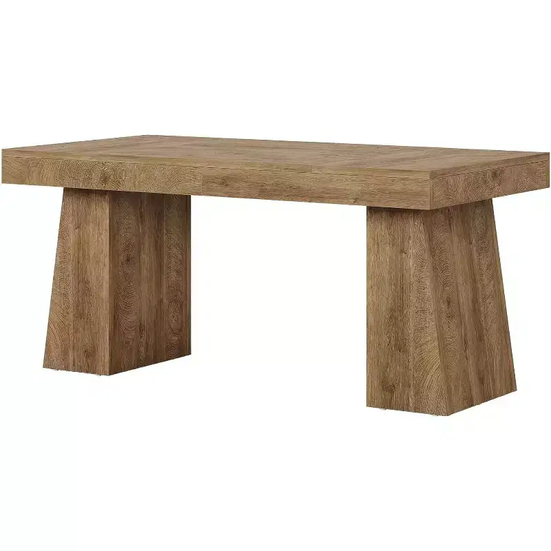 Lantine 55 Inches Home Office Executive Desk with Double Trapezoid Base