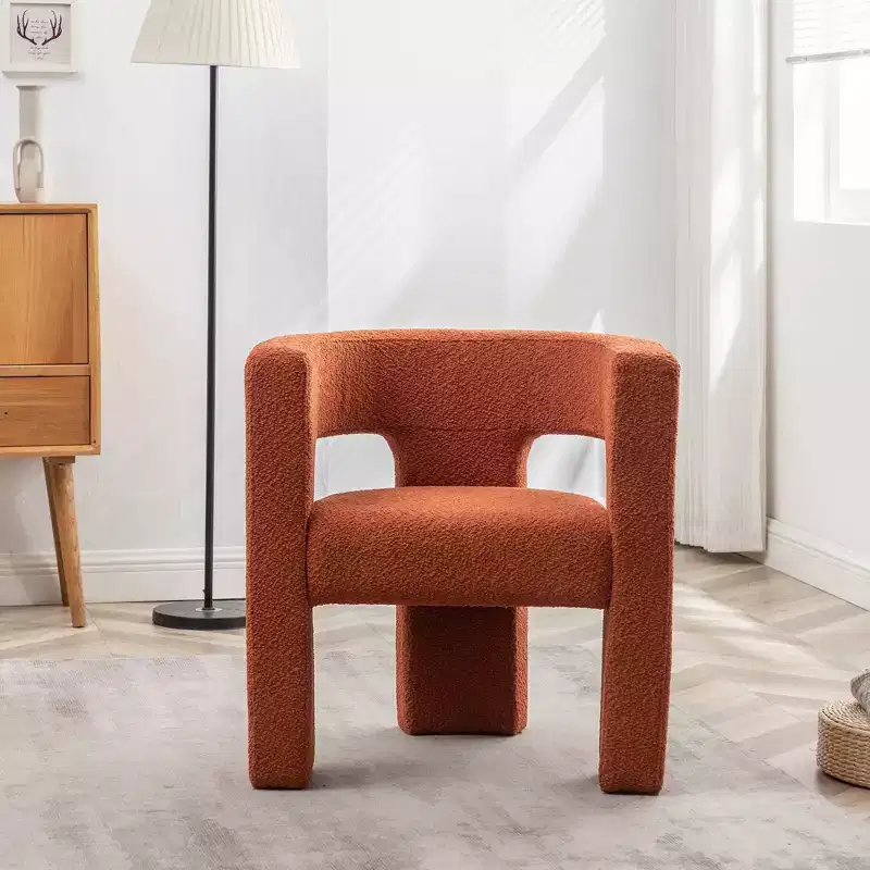 28 Wide Boucle Upholstered Square Armchair - Kinwell