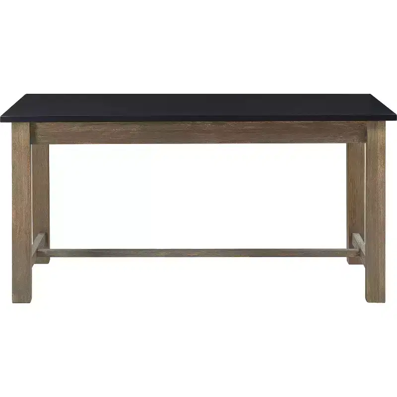 Elmhurst Dining Table Black and Weathered Gray - Finch