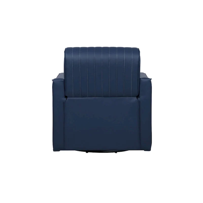 Carlota Faux Leather 360 Swivel Accent Chair