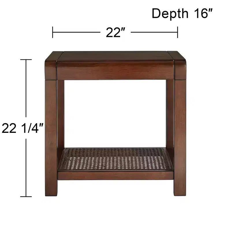55 Downing Street Powell 22 Wide Brown Wood Side Table